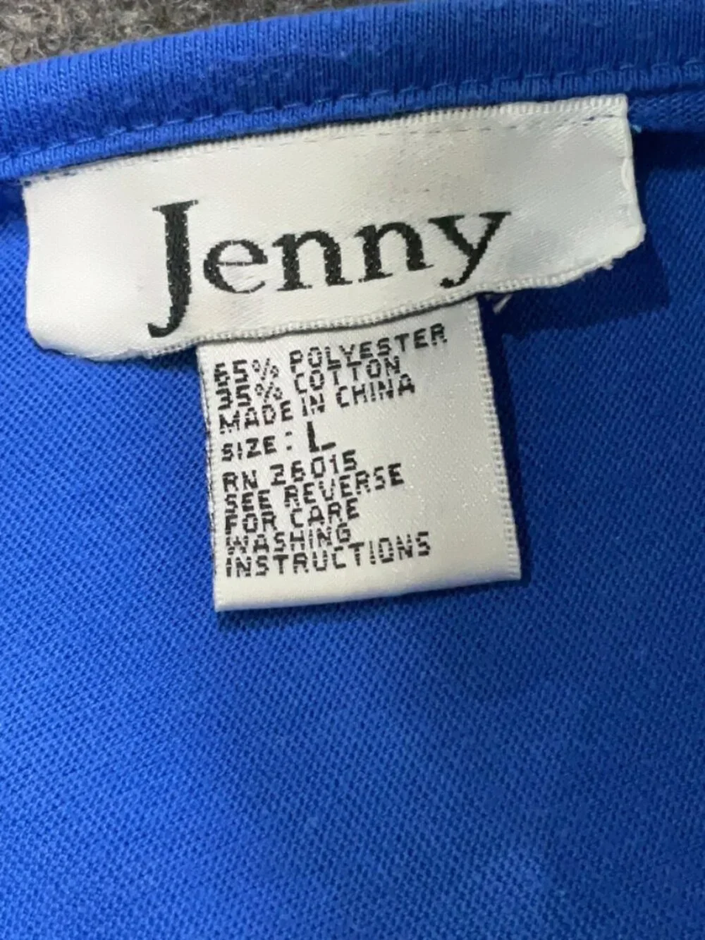 Jenny Boston Boutique Sleeveless Lightweight Tank Top in Royal Blue - Size Large - Picture 7 of 7